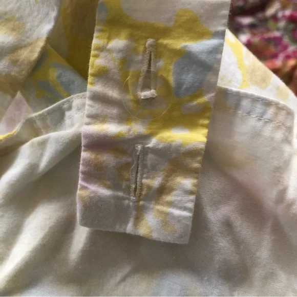 The Nines by HATCH Maternity Yellow Floral Square Neck Midi Sundress Size Medium - Picture 6 of 9